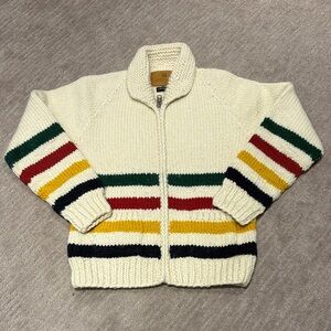 Classic stripe Hudson’s Bay Company Wool Zip-Up Sweater